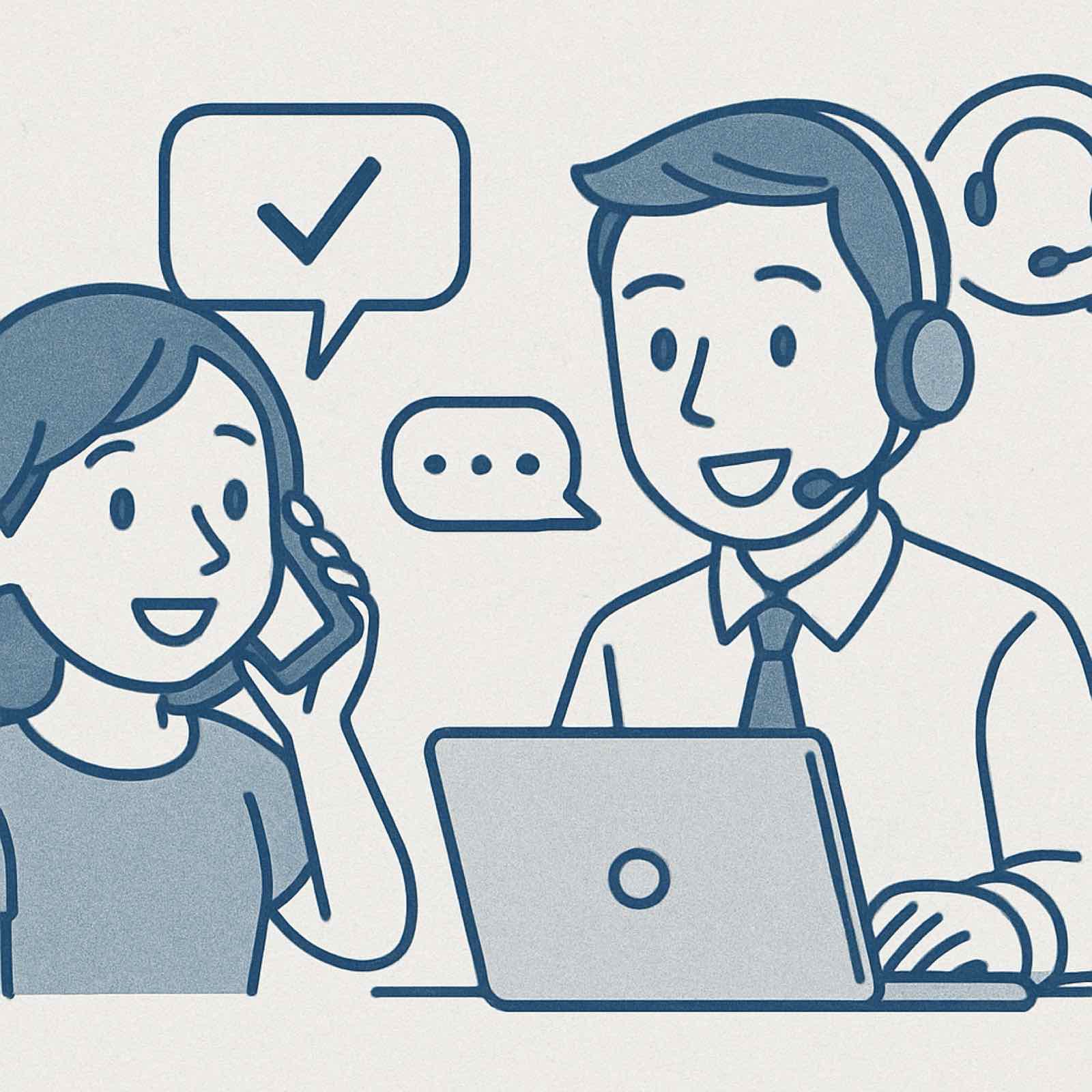 interaction avec le support client